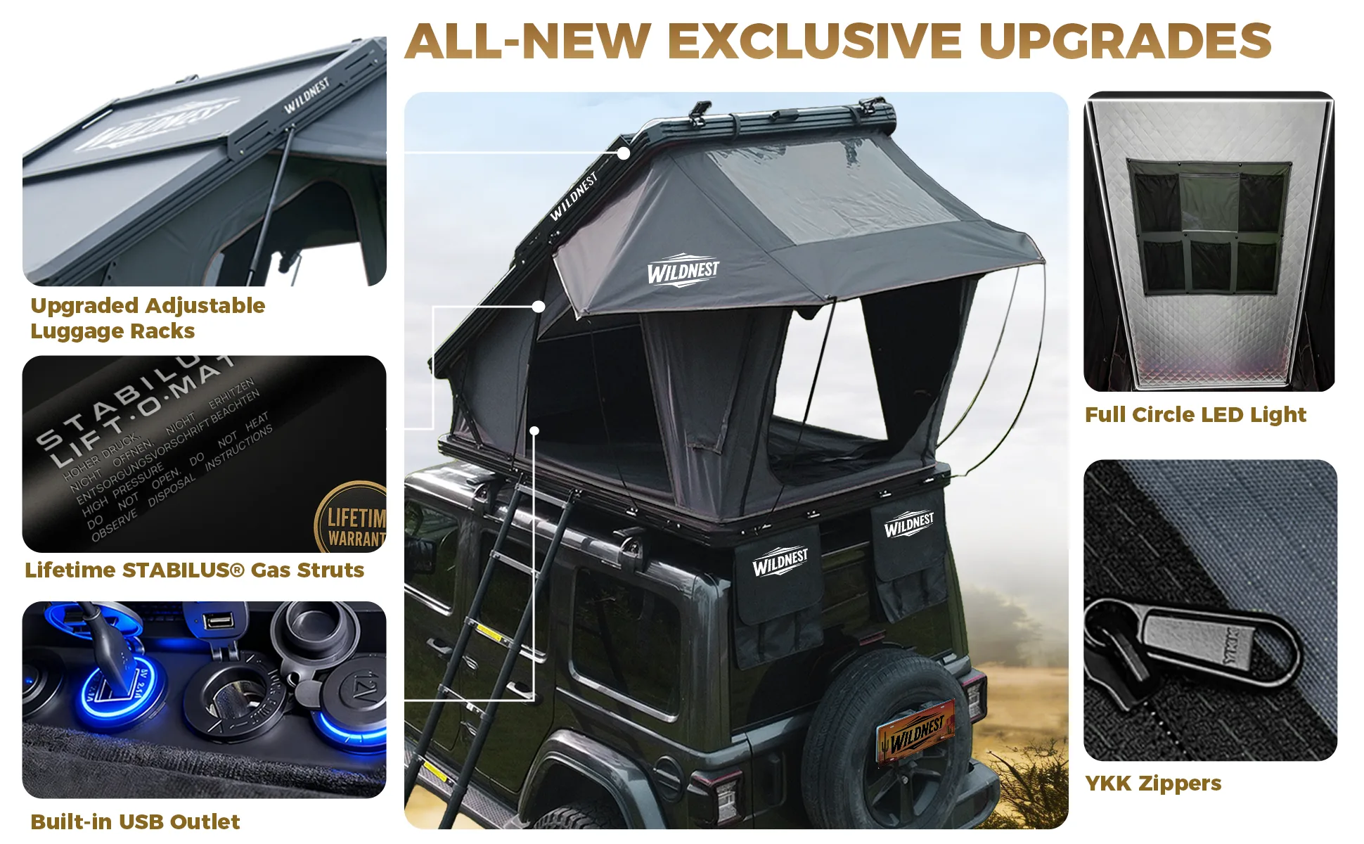 Aluminum Hard-Shell Rooftop Tent