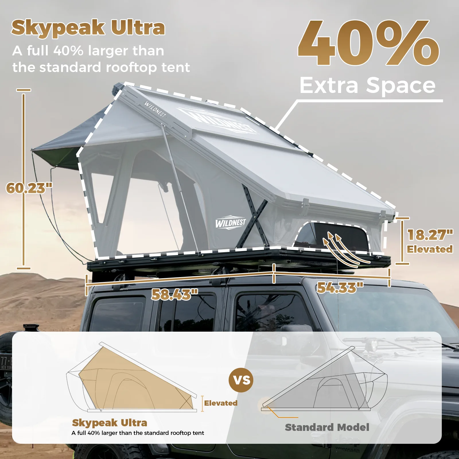 Aluminum Hard-Shell Rooftop Tent