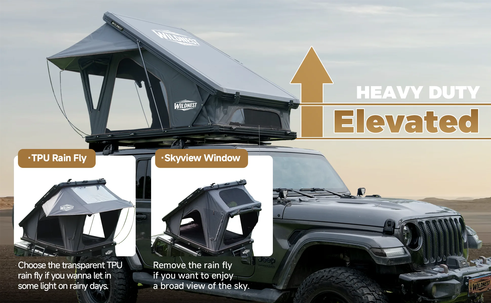 Aluminum Hard-Shell Rooftop Tent