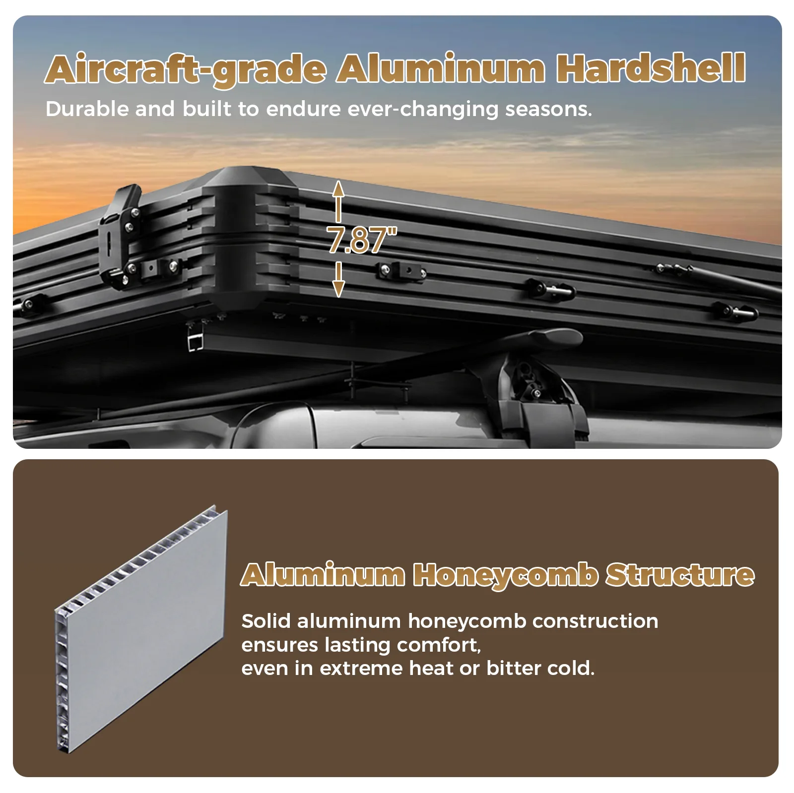 Aluminum Hard-Shell Rooftop Tent